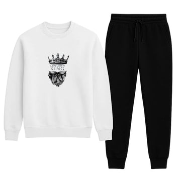 KING Printed White Tracksuit