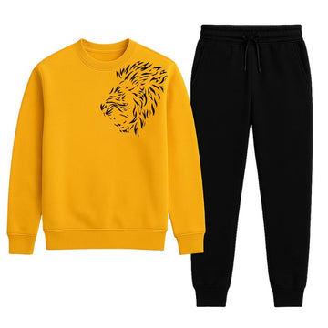 LION Printed Yellow Tracksuit