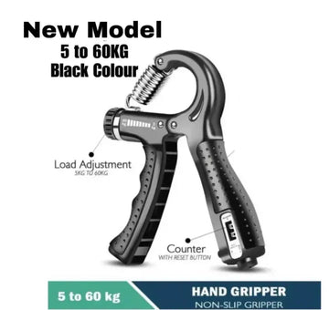 Adjustable Hand Grip Strengthener , 5-60KG Resistance, Compact Portable Grip Trainer for Muscle Fitness